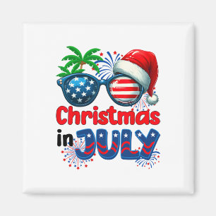 Aimant Noël en Juillet Eté Plage Hawaï Santa Usa Fl