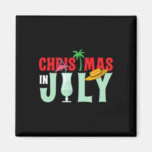 Aimant Noël en juillet Joyeux Noël Eté Drôle San