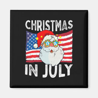 Aimant Noël en juillet Rétro Hipster Drôle Santa Hommes W