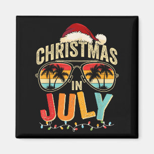 Aimant Noël En Juillet Summer Beach Hawaii Santa Claus