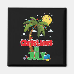Aimant Noël En Juillet Vacances D'Été Plage Noël