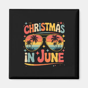 Aimant Noël En Juin Sungles Rétro Vacances Été Xm