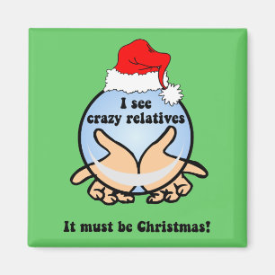 Aimant Noël fou de parents