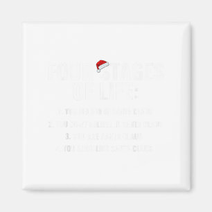 Aimant Noël Funny Quatre Étapes De La Vie Père Noël Hu
