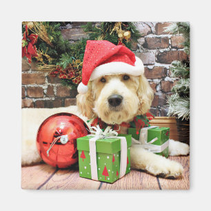Aimant Noël - GoldenDoodle - GUS
