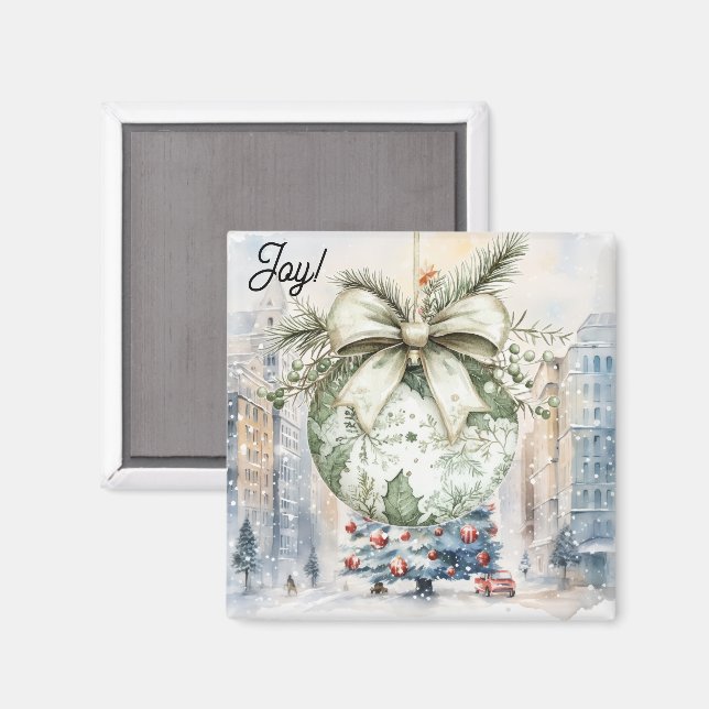 Aimant Noel in the City (Recto/Verso)