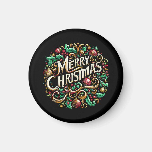 Aimant Noël Joyeux Noël Matin Joyeux (Devant)