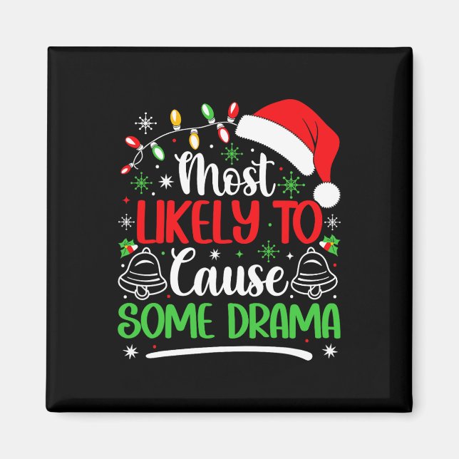 Aimant Noël le plus susceptible de causer un peu de drame (Devant)