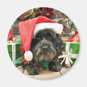 Aimant Noël - Lhasa Apso - lutin