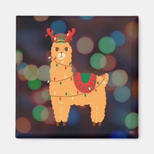 Aimant Noël Llama
