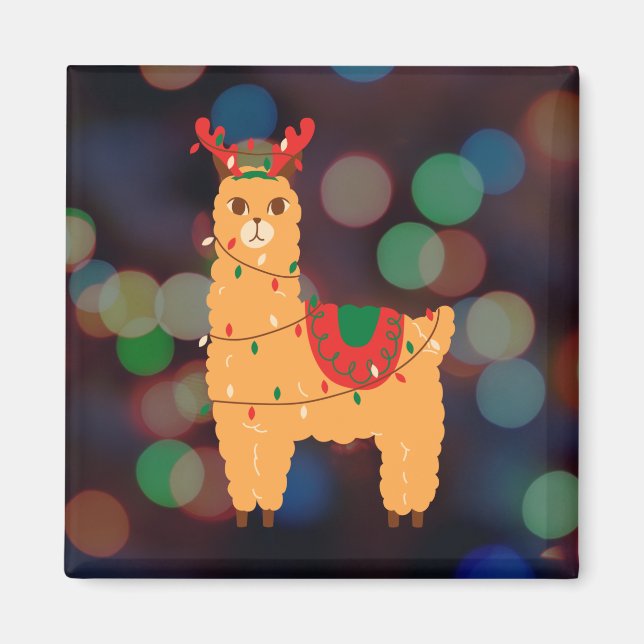 Aimant Noël Llama (Devant)