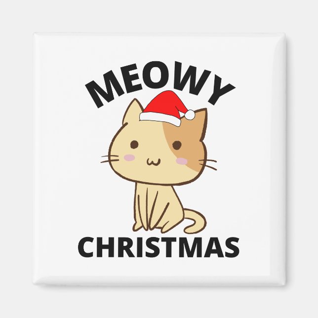 Aimant Noël Meowy (Devant)