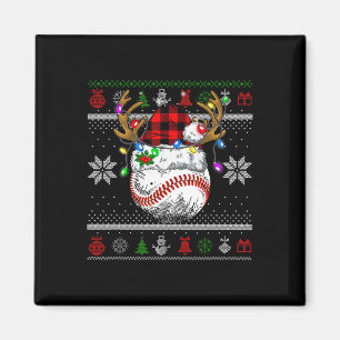 Aimant Noël Moche Sater Santa Hat Hommes Enfants Baseball
