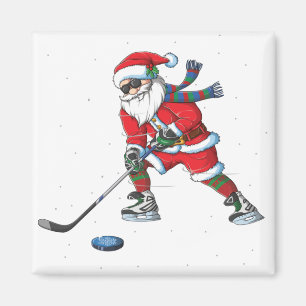 Aimant Noël Noël Noël cadeaux de hockey sur glace enfants