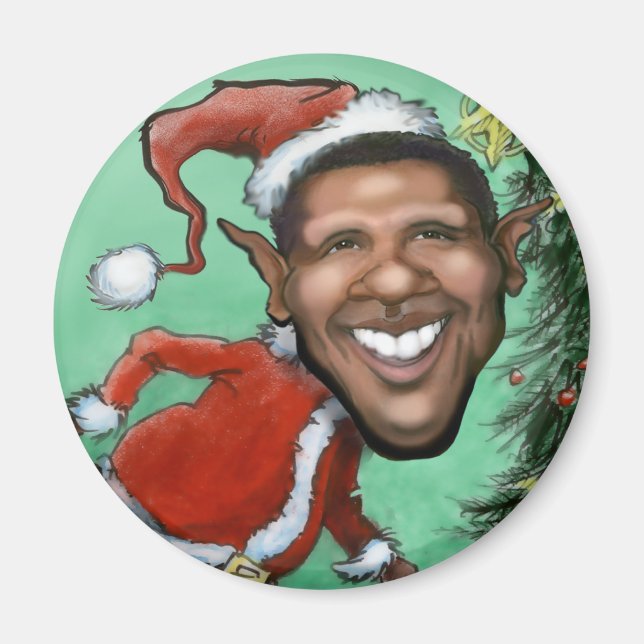 Aimant Noël Obama (Devant)