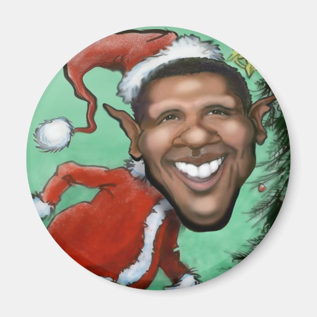 Aimant Noël Obama (Devant)
