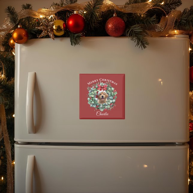 Aimant Noël personnalisé pour animaux de compagnie avec c (Créateur téléchargé)