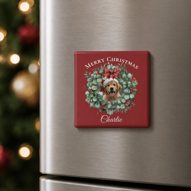 Aimant Noël personnalisé pour animaux de compagnie avec c (Créateur téléchargé)
