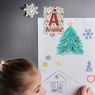 Aimant Noël personnalisé pour enfants 