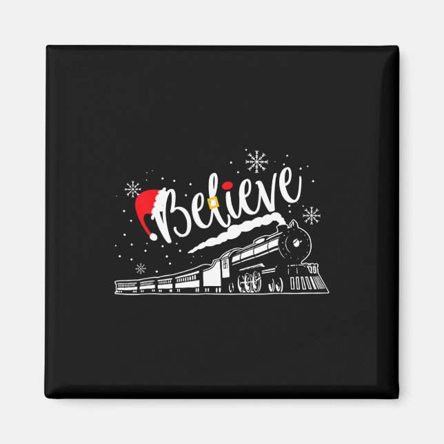 Aimant Noël Pôle Nord Express Polaire Tous à l'étranger N (Devant)