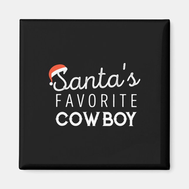 Aimant Noël Pour Cowboys (Devant)