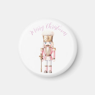 Aimant Noël rose Nutcracker