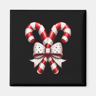 Aimant Noël Saison Mignon Bonbon Canne Rétro Coquette Nou