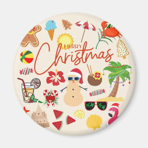 Aimant Noël tropical