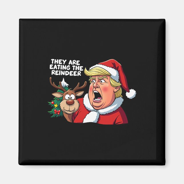 Aimant Noël Trump Père Noël Ils Mangent Le Roi (Devant)