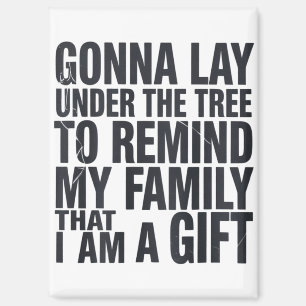 Aimant Noël va être sous l'arbre Famille de Noël
