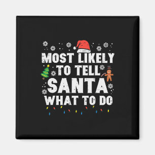 Aimant Noël Va Probablement Dire À Père Noël Que Faire Fa