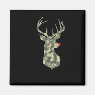 Aimant Noël Vacances Rudolf Reindeer Red Nose camu