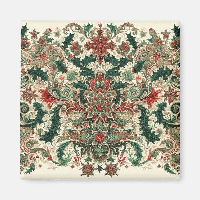 Aimant Noël victorien/classique/Vintage (Devant)