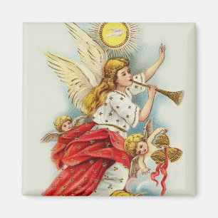 Aimant Noël voeux anges