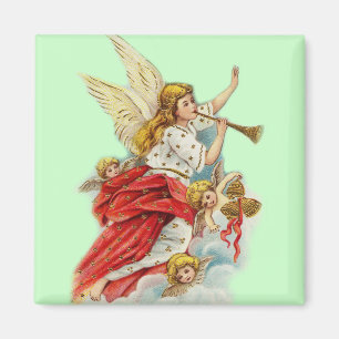 Aimant Noël voeux anges