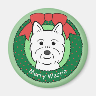 Aimant Noël Westie