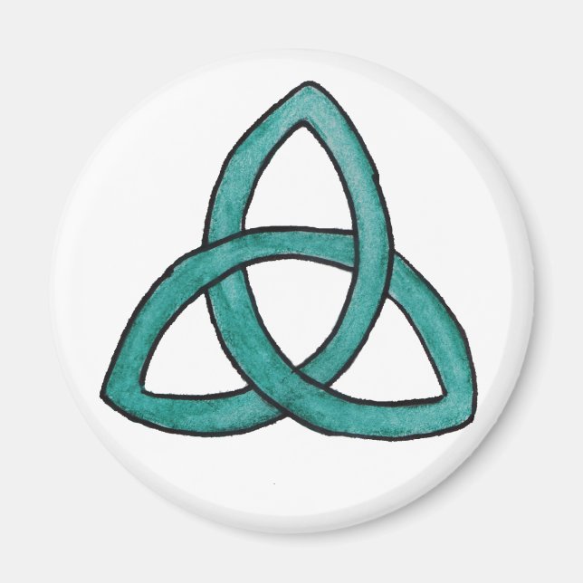 Aimant noeud de trinité Turquoise (Devant)