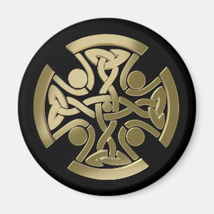 Aimant noeud d'or celtique