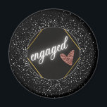Aimant Noir et argent glam engagé<br><div class="desc">Design glamour engagé. Elégant et moderne !</div>
