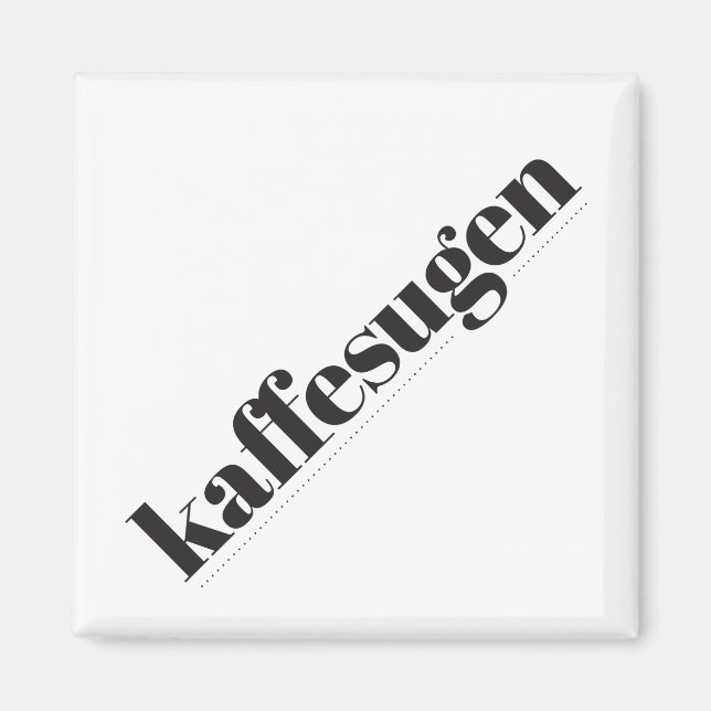 Aimant noir et blanc Kaffesugen (Devant)