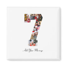 Noir et blanc Numéro 7 Photo Collage