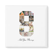 Noir et blanc Numéro 8 Photo Collage