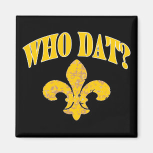 Aimant Noir et Gold Fleur De Lis