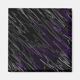 Aimant Noir marbré violet