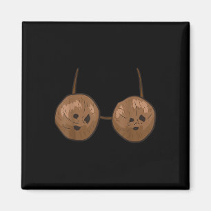 Aimant Noix de coco Summer Coconut Bra Funny Coco