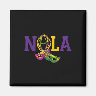 Aimant Nola Mardi Gras Funny 504 Nouvelle-Orléans Louisia