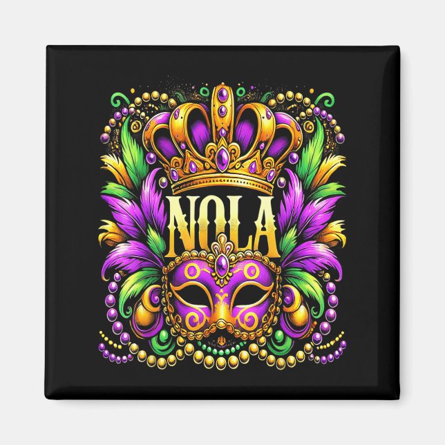 Aimant Nola New Orleans Mardi Gras 2025  (Devant)