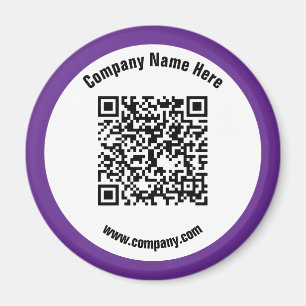 Aimant Nom commercial promotionnel pourpre Code QR