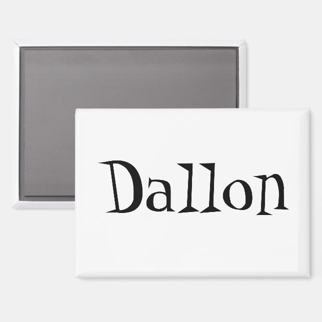 Aimant Nom Dallon (Recto/Verso)