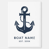 Nom de bateau ancre nautique
